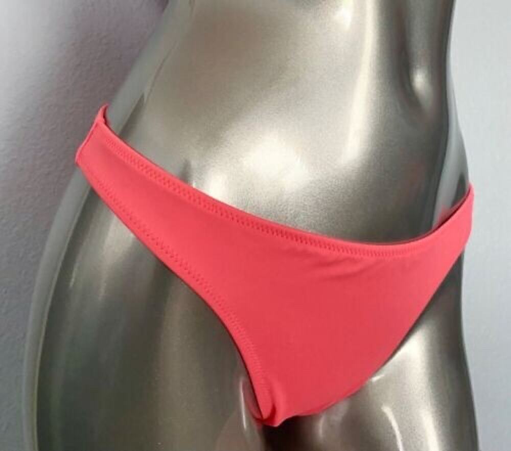 Victoria's Secret Itsy Ruched Swim Bikini Bottom Coral Nwt Large L